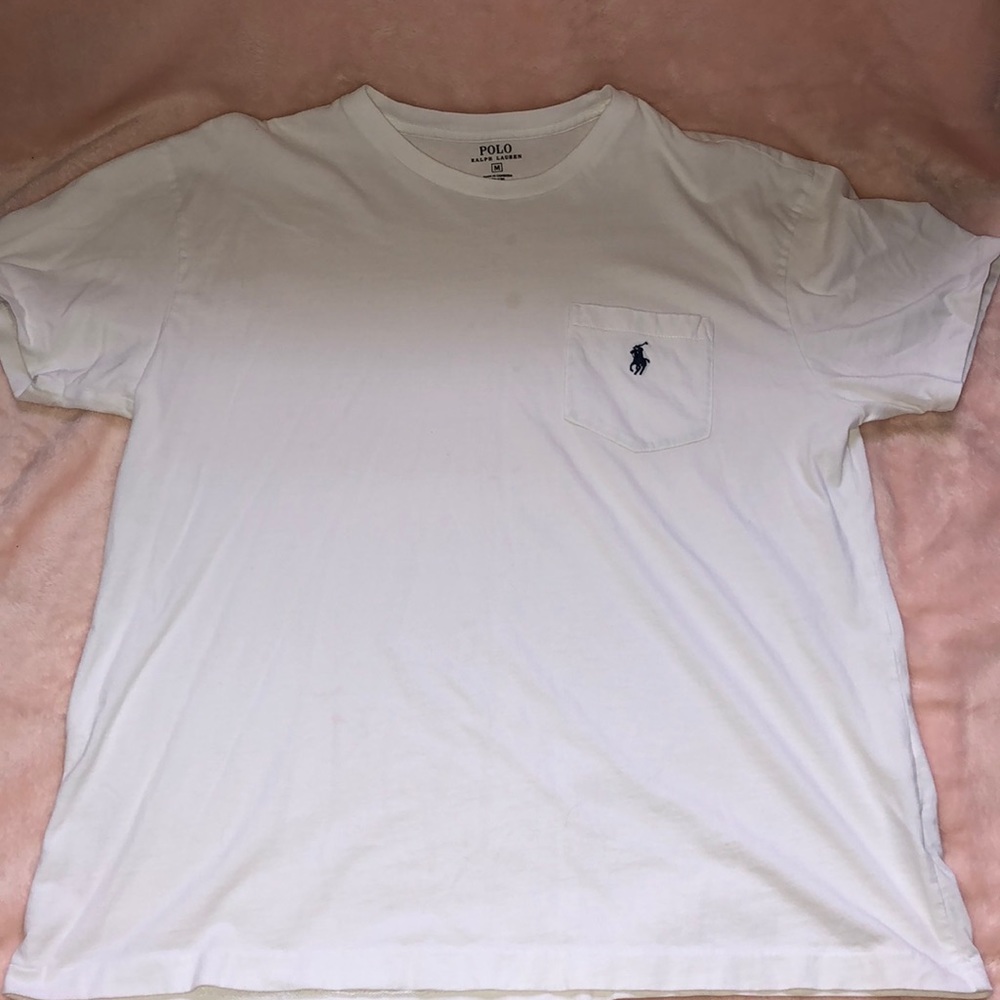 White Polo with Pocket